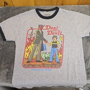 Graphic Gray 'Deal With The Devil' T-Shirt
